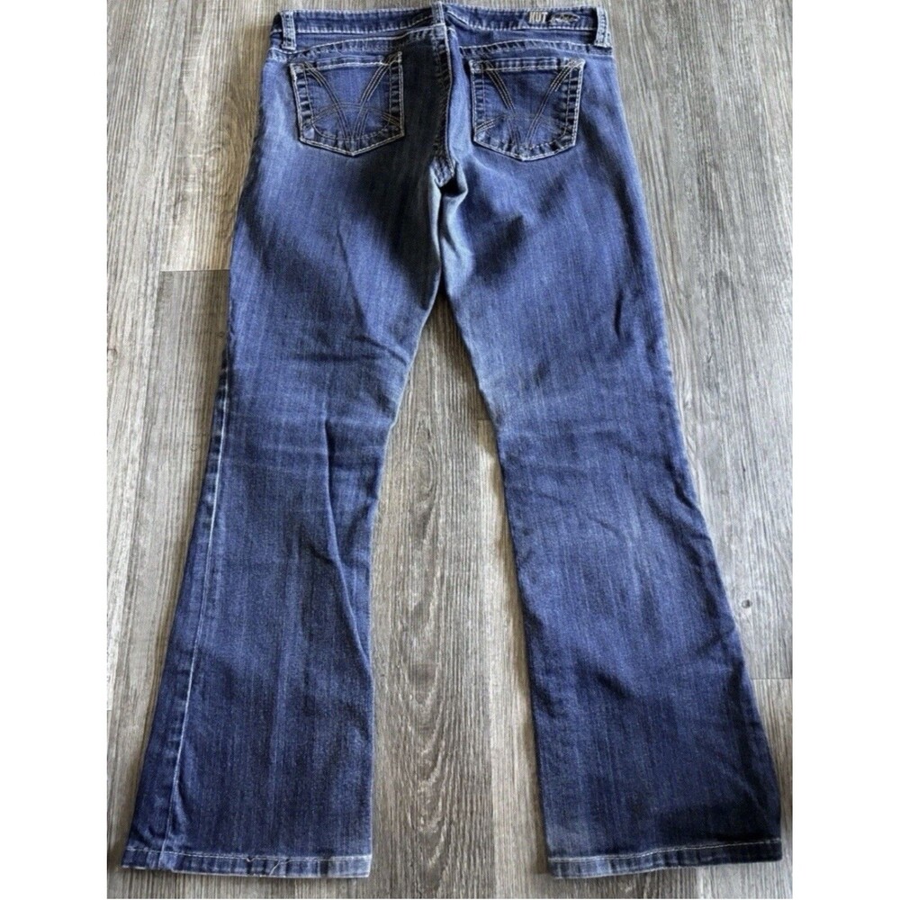 Kut From The Kloth Boot Cut Pocket Embroidered Blue Denim Jeans Women’s Size 8 - Picture 9 of 9